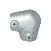 Pozinkovaná šikmá spojka pre trubky 42,4 mm, tvar L, 0°–11°