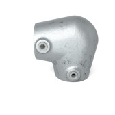 Pozinkovaná šikmá spojka pre trubky 48,3 mm, tvar L, 0°–11°