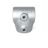 Pozinkovaná šikmá spojka pre trubky 48,3 mm, tvar úzke T, 0°–11°