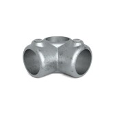 Pozinkovaná spojka pre trubky 33,7 mm, tvar vnútorný roh