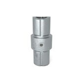 Pozinkovaná spojka pre trubky 33,7 mm, vnútorný rovný spoj