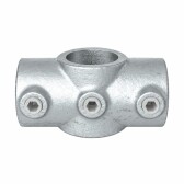Pozinkovaná spojka pre trubky 48,3 mm, tvar kríž
