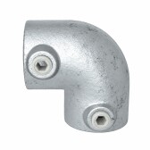 Pozinkovaná spojka pre trubky 48,3 mm, tvar L