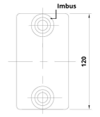 Pozinkovaná spojka pre trubky 60,3 mm, vonkajší rovný spoj