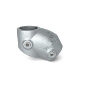 Pozinkovaná uhlová spojka pre trubky 48,3 mm, uhol 45° - 60°