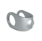 Pozinkovaná upínacia spojka pre trubky 42,4 mm, tvar upínacie T