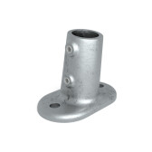 Pozinkovaná základová príruba pre trubku 33,7 mm, sklon 0°–11°