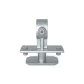 Pozinkovaný držiak na trubku 48,3 mm, vrchný na kontajner