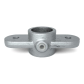 Pozinkovaný držiak poľa pre trubku 33,7 mm, dve oká, horizontálny