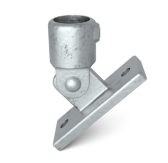 Pozinkovaný otočný držiak pre trubku 60,3 mm, pre uchytenie do steny
