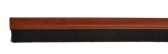 PVC tesniaca lišta s nylonovou kefou, samolepiaca, vlas dĺžky 24 mm, lišta vo farbe drevo-borovica, bočná, 1m