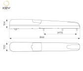 Sada pohonu KEY RAY FASTLINE RAY3024F pre jednokrídlovú bránu 3m/300kg