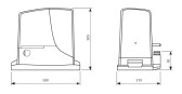 Sada pohonu pre posuvnú bránu do 600kg/8m<br />NICE Robus RB600 (X)