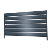 Sada pre výrobu hliníkového plotového poľa 2 m x 1,2 m, lamely 160x16 mm, antracit RAL7016, hladký povrch