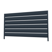 Sada pre výrobu hliníkového plotového poľa 2 m x 1,2 m, lamely 160x16 mm, antracit RAL7016, so štruktúrou