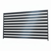 Sada pre výrobu hliníkového plotového poľa 2 m x 1,2 m, lamely 80x16 mm, antracit RAL7016, s hladkým povrchom