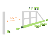 Sada pre výrobu samonosnej posuvnej brány do šírky prejazdu 6,5 m