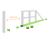 Sada pre výrobu samonosnej posuvnej brány do šírky prejazdu 4,5 m