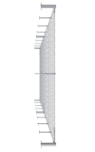 Sada pre vytvorenie fasádnej lankovej steny 1,8x10 m, odsadenie od steny 200mm