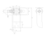 Skrutkovací pánt na posuvnú bránu, ložiskový