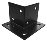 Trámová spojka pergolová, pätka 205 mm, čierna