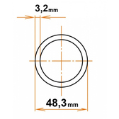 Oceľová pozinkovaná trubka 48,3x3,2mm