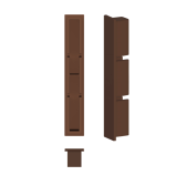 Waktor® Záslepka pre hliníkové lamely s rozmerom 80x16mm, hnedá RAL8011