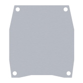 Záslepka pre hliníkový C-profil 95x106 m