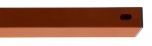 Stĺpik/priečnik, červenohnedá farba, 60x40mm, Zn+PVC, dĺžka 2m