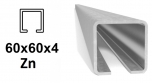 C-Profil 60x60x4 mm, Zn