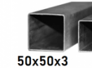 Joklový profil 50x50x3, čierny