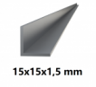 Hliníkový L profil 15x15x1,5mm-6metrový