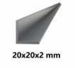 Hliníkový L profil 20x20x2mm-6metrový