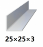 Oceľová tyč tvaru L 25x25x3 (L-profil), bez povrchovej úpravy