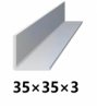 Oceľová tyč tvaru L 35x35x3 (L-profil), bez povrchovej úpravy