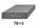 Plochá plná oceľová tyč 70x5 mm (pásovina), bez povrchovej úpravy