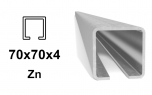 C-Profil 70x70x4 mm, Zn - žiarovo pozinkovaný