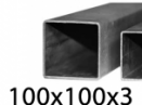 Joklový profil 100x100x3,čierny