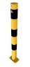 476PBG Bariérový stĺpik 76x900, na priskrutkovanie, ZN+ žlta/čierna
