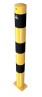 489PBG Bariérový stĺpik 89x900, na priskrutkovanie, ZN+ žlta/čierna