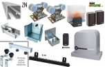 Set für den Bau eines freitragenden Schiebetors bis 4,5 m, ZN-C-Profil und NICE Robus RBS Antrieb