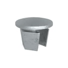 Kovová záslepka pre trubku 42,4 mm, vysoká