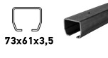 CAIS C-profil 73x61x3,5mm s dierami na priskrutkovanie, Fe, STAGE SB 6