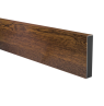 Hliníková plotová lamela 100x20 mm, tvar obdĺžnik, drevodekor so štruktúrou, dekor NARONA (Tmavý orech)