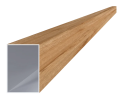 Hliníkový jokel obdĺžnikový 60x40x1 mm, s povrchovou úpravou drevo dekor so štruktúrou, buk