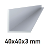 Hliníkový L profil 40x40x3mm, 6m