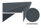 Hliníkový uchytávací profil pre lamely, tvar UT, šírka 50 mm, antracit RAL7016 so štruktúrou