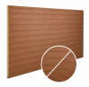 Obojstranný sendvičový PUR panel výška 100 cm, hrúbka 3 cm, drevodekor TAVIRA (medený orech), vzor línia/mikrolínia