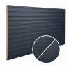Obojstranný sendvičový PUR panel výška 100 cm, hrúbka 3 cm, RAL 7016 antracit so štruktúrou, vzor línia/mikrolínia