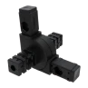 Raccord plastique mobile à 180° pour profilés, en croix, pour profilé 25x25x2 mm